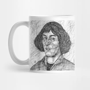 NICOLAUS COPERNICUS ink portrait Mug